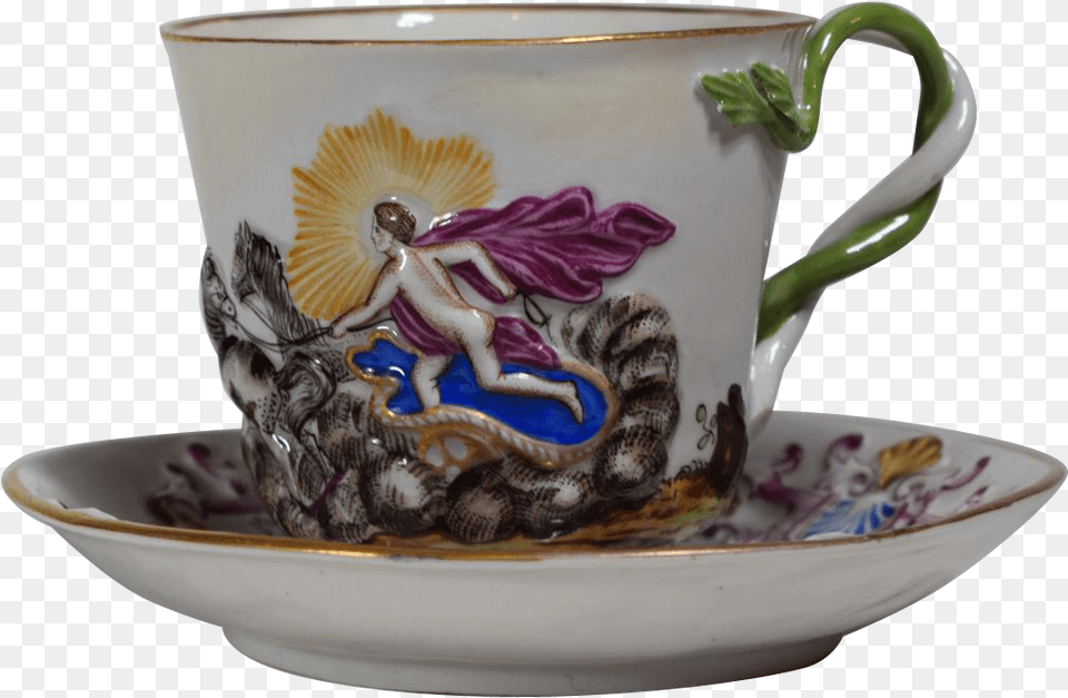 Coffee Cup, Art, Saucer, Pottery, Porcelain Png Image