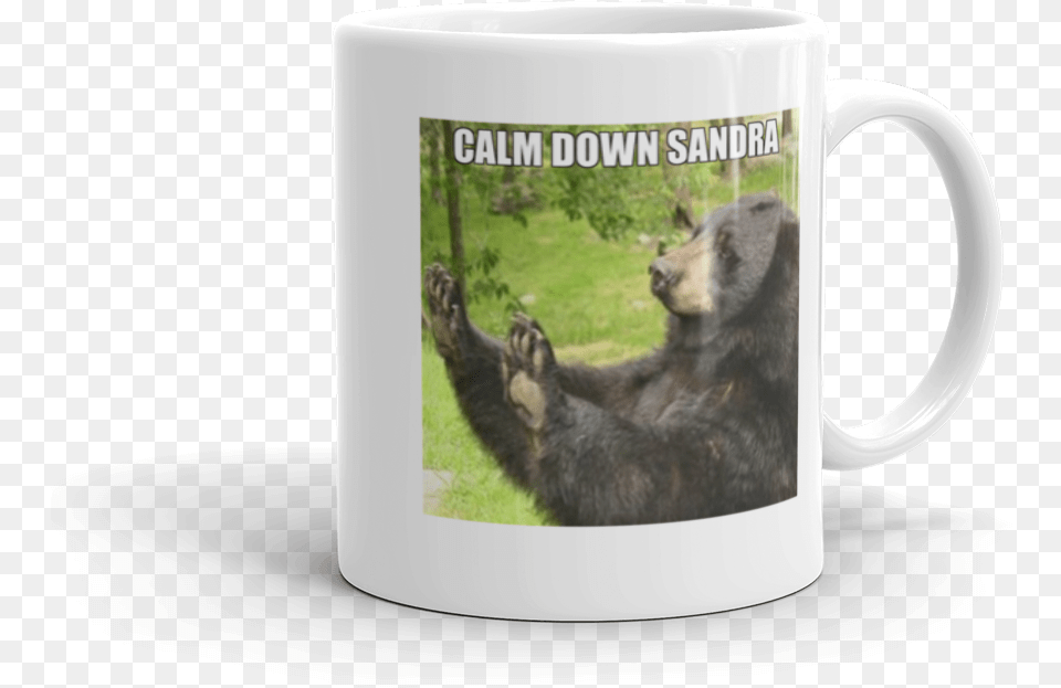 Coffee Cup, Animal, Bear, Mammal, Wildlife Png Image