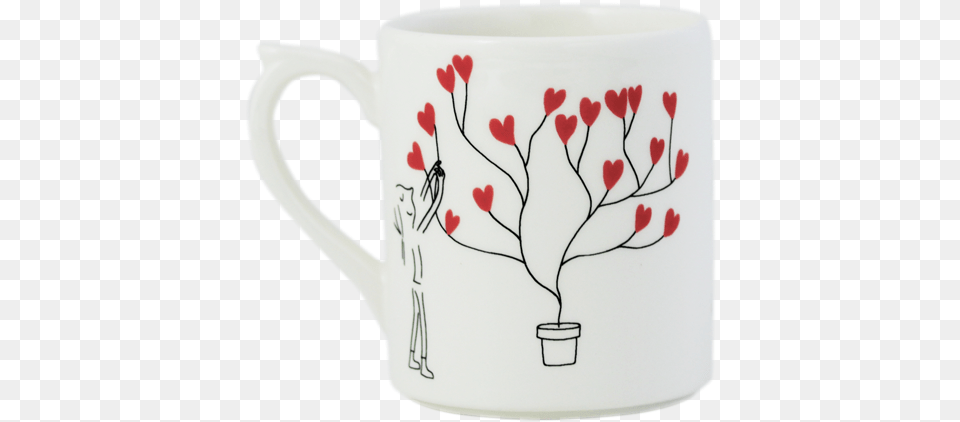 Coffee Cup, Pottery, Flower, Plant, Beverage Png