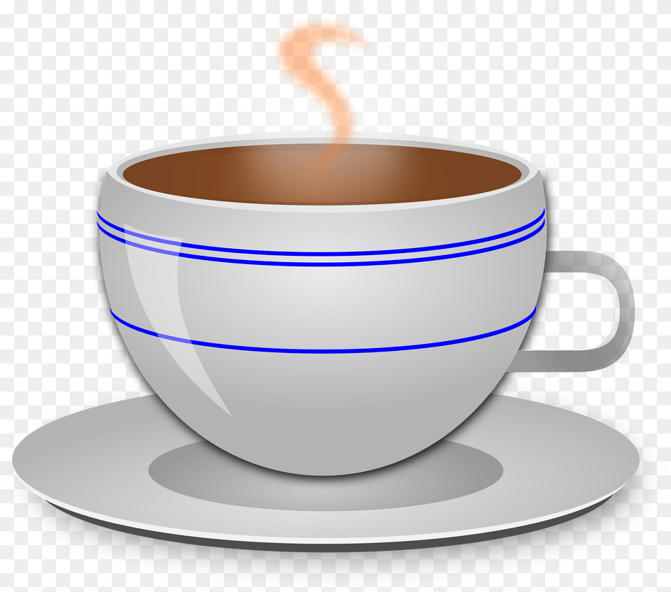 Coffee Cup And Saucer Clipart, Beverage, Coffee Cup Png Image