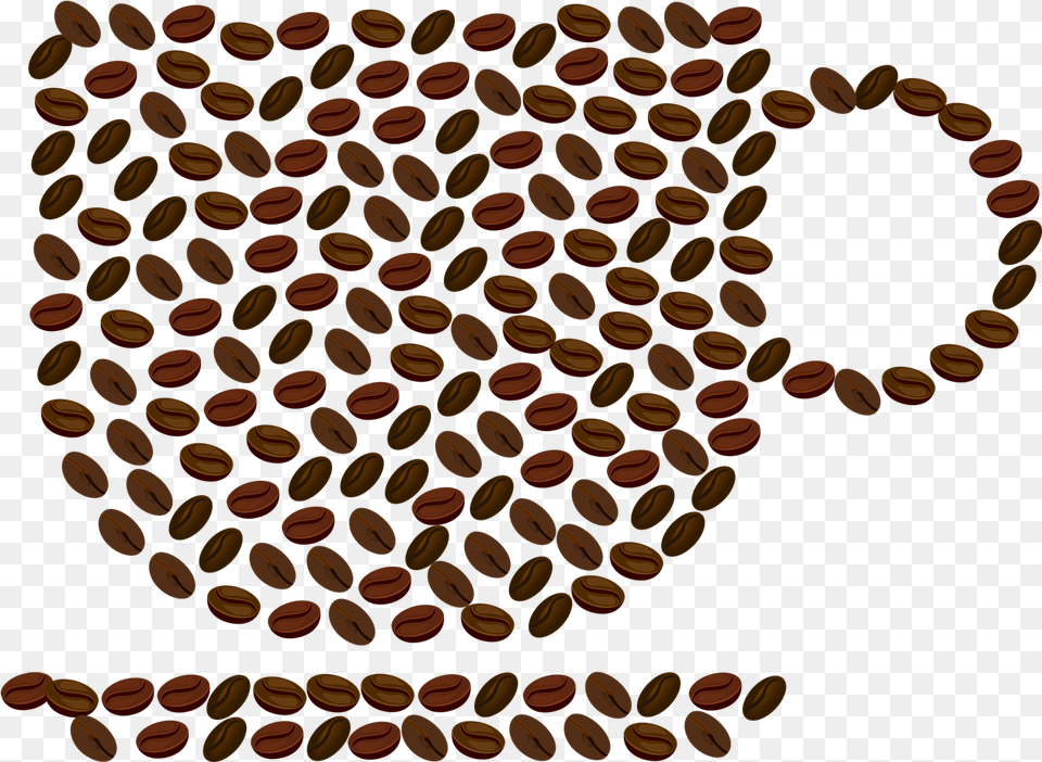 Coffee Cup Beans Beverage Drink Hot Coffee Coffee Beans Line, Food, Produce, Bean, Plant Png Image