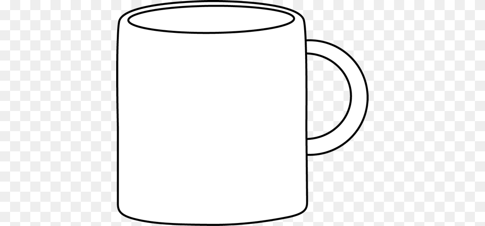 Coffee Cup Black And White Mug Clip Art Black And White Mug, Beverage, Coffee Cup, Appliance, Blow Dryer Png