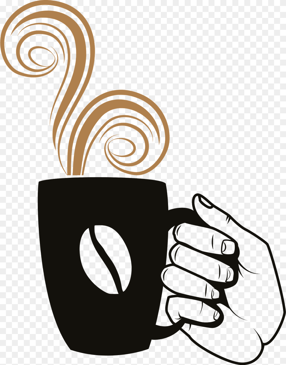 Coffee Cup Clipart, Body Part, Finger, Hand, Person Png Image