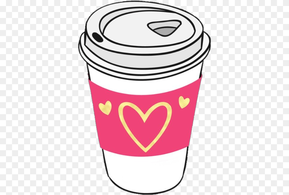 Coffee Cup Coffeecup Heart Hearts Pink Daddybrad80 Coffee Cup Heart Clipart, Bottle, Shaker, Beverage, Coffee Cup Png