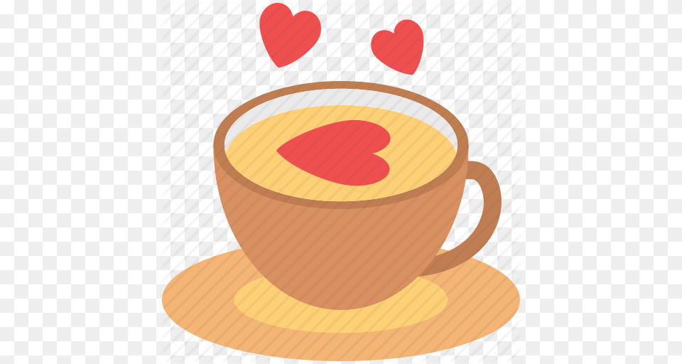 Coffee Cup Cup With Saucer Love Symbol Love Tea Tea Tea Cup Icon, Beverage, Coffee Cup, Latte Png