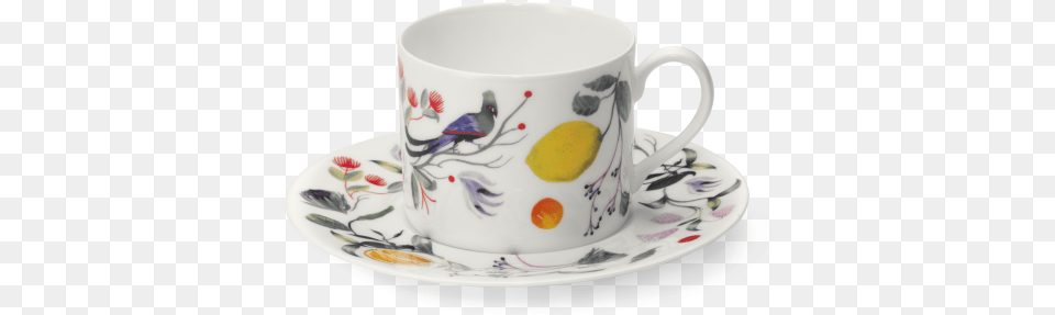 Coffee Cup Cyl Coffee Cup, Saucer, Art, Porcelain, Pottery Free Png Download