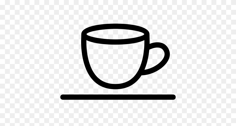 Coffee Cup Drink Food Tea Icon, Gray Png