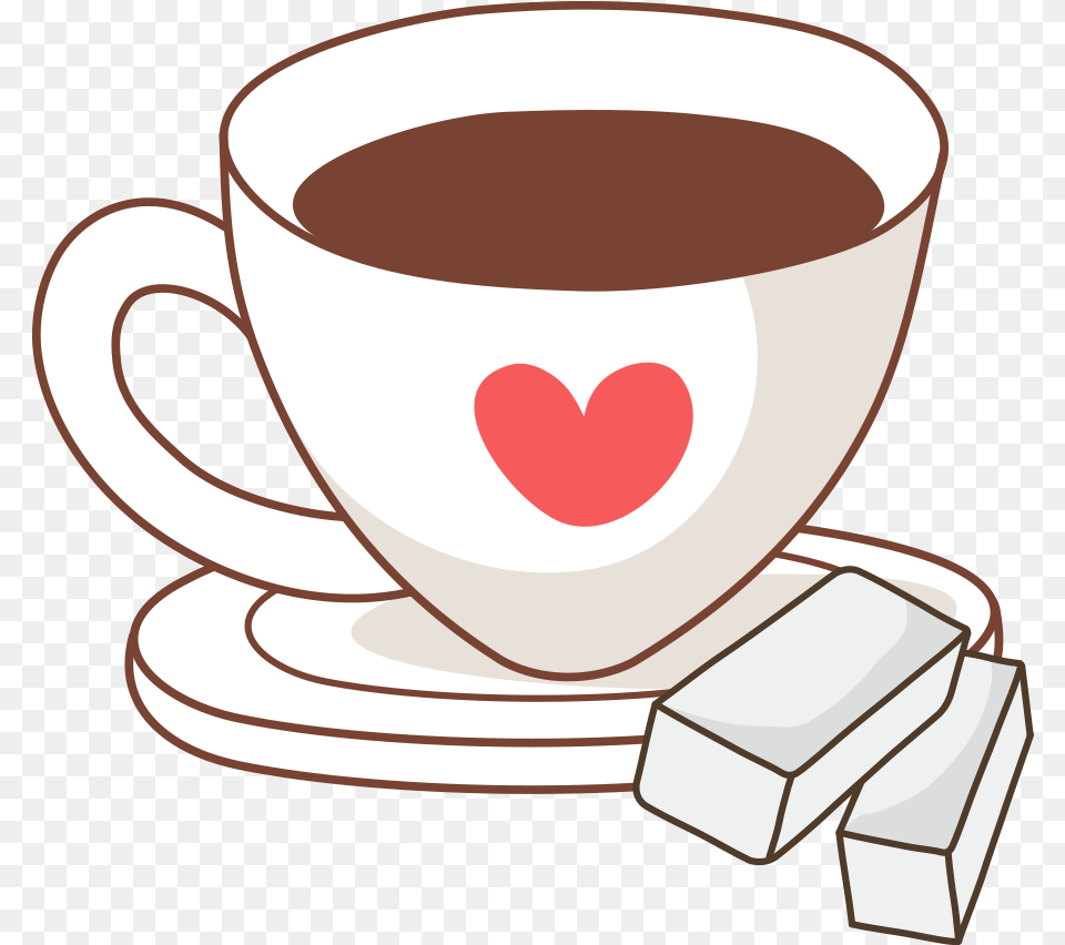 Coffee Cup Heart Clipart Svg Library Library Coffee Tasse Kaffee Clipart Kaffee, Beverage, Coffee Cup, Chocolate, Dessert Free Png