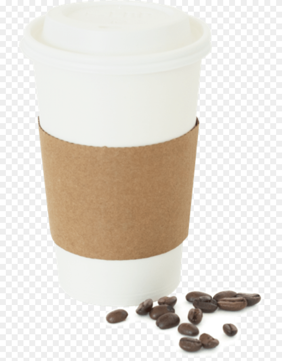 Coffee Cup Heat Sleeve, Beverage, Coffee Cup, Disposable Cup Free Transparent Png