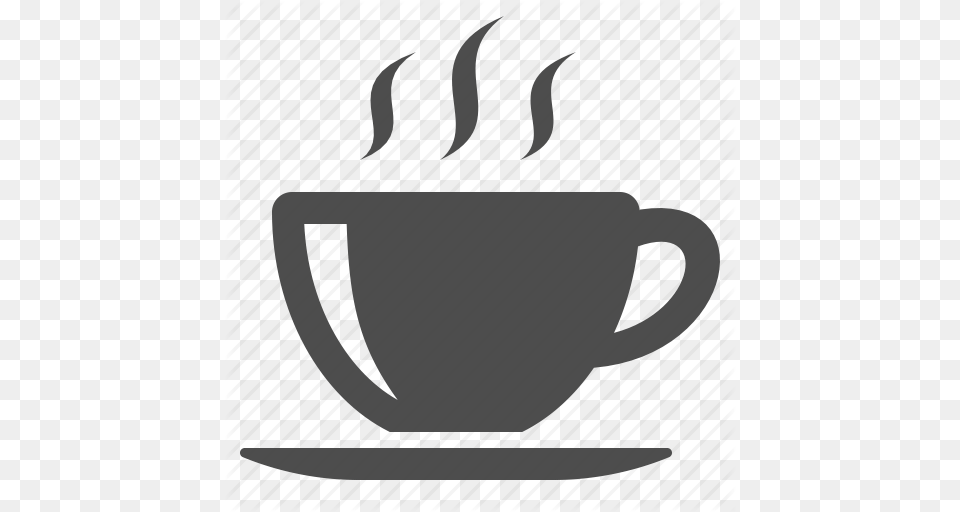 Coffee Cup Hot Saucer Steam Tea Icon, Cutlery, Beverage, Coffee Cup Png Image