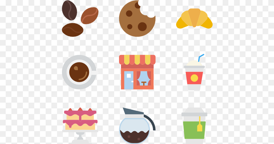 Coffee Cup Icon Vector Coffee Shop Flat Icon, Cream, Dessert, Food, Ice Cream Free Png Download