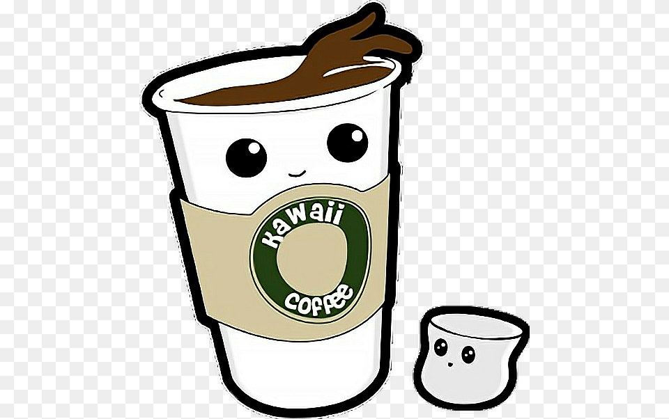 Coffee Cup Marshmallow Drink Kawaii Freetoedit Kawaii Coffee, Beverage, Coffee Cup Png