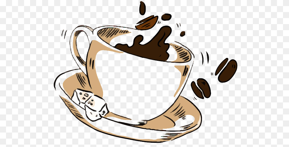 Coffee Cup Photo Vector Clipart, Beverage, Coffee Cup, Animal, Fish Png