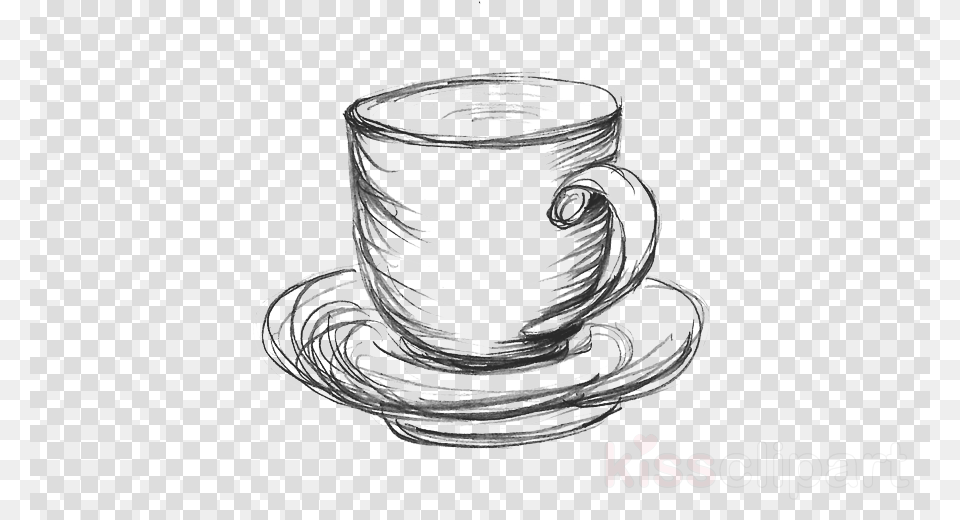 Coffee Cup Sketch Clipart Coffee Teacup, Glass, Chess, Game Png Image
