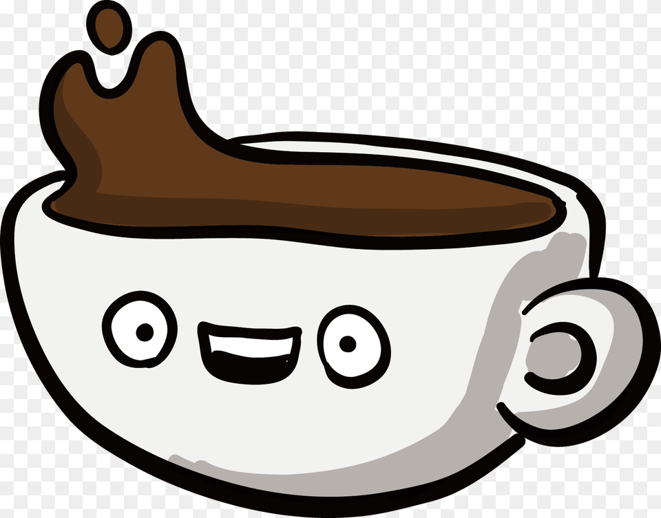 Coffee Cup Tea Cafe Coffee Cartoon, Beverage, Coffee Cup, Smoke Pipe Free Png