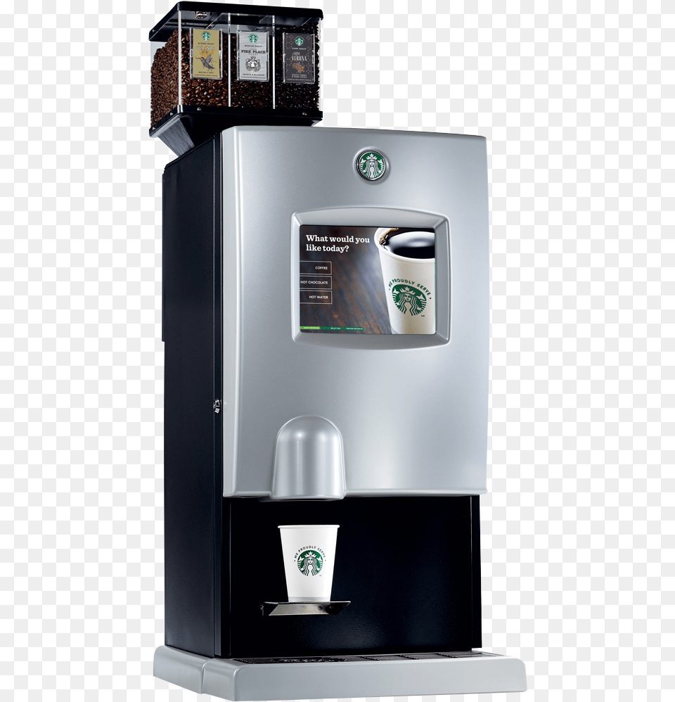 Coffee Cup Tea Chocolate Machine Hot Starbucks Starbucks Machine, Appliance, Device, Electrical Device, Refrigerator Free Png