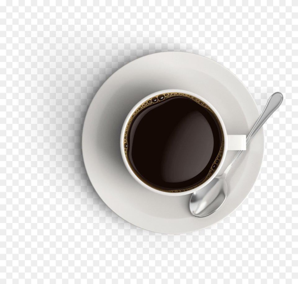 Coffee Cup Top View, Cutlery, Spoon, Beverage, Coffee Cup Png Image