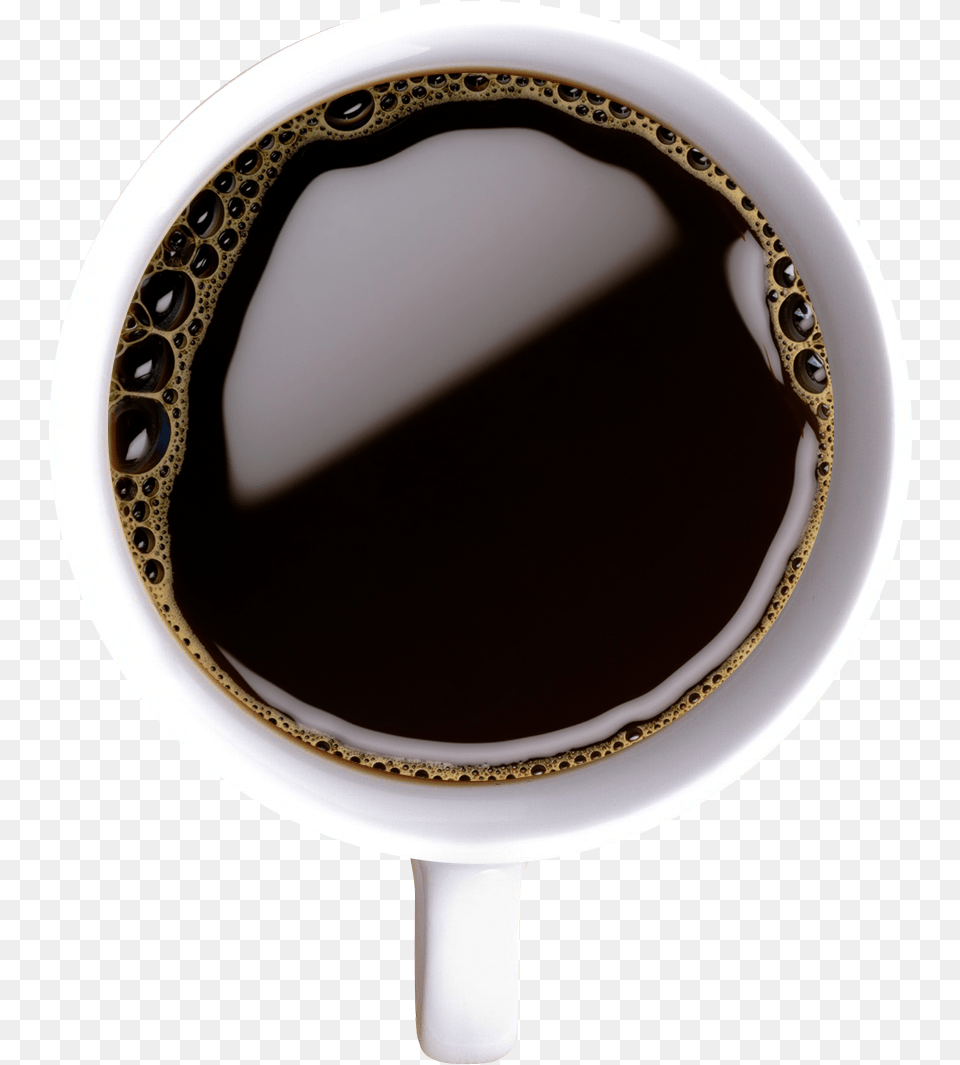 Coffee Cup Transparent Image Cup Of Coffee Top View, Plate, Beverage, Coffee Cup Free Png Download
