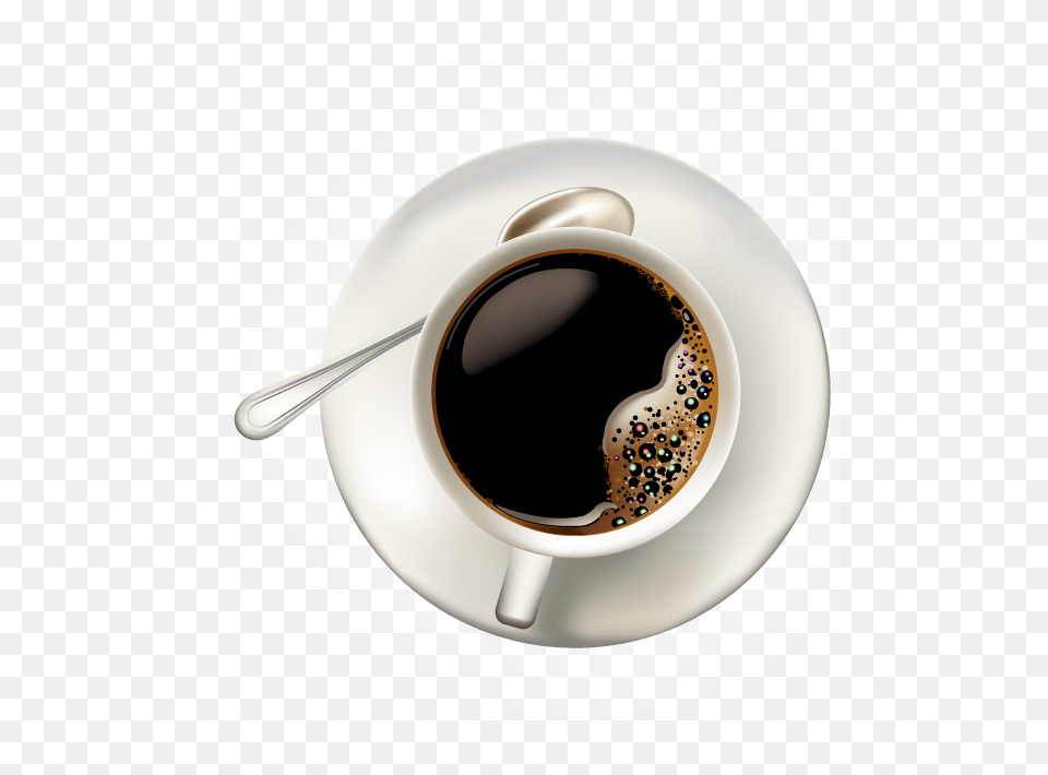 Coffee Cup Transparent Top View Coffee Cup Vector, Beverage, Coffee Cup, Cutlery, Espresso Free Png