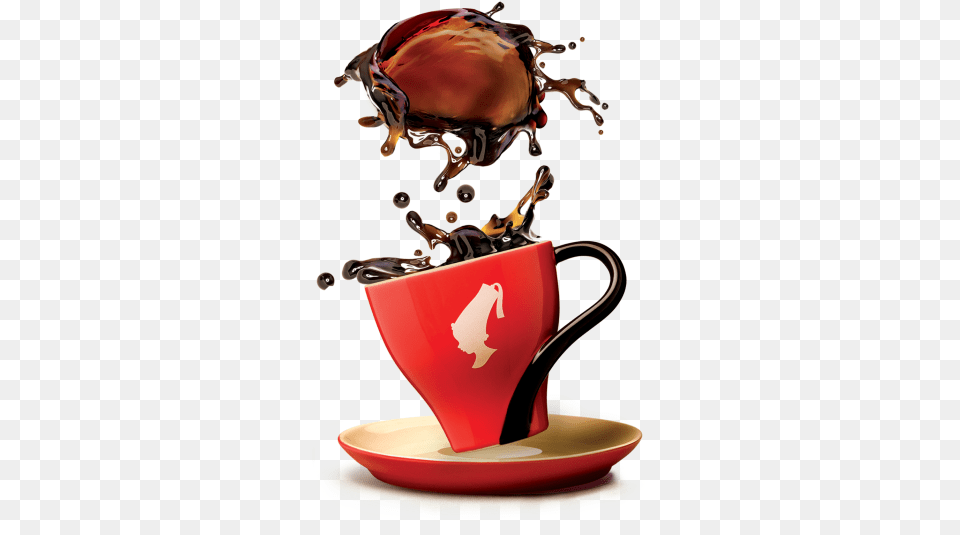 Coffee Cup With Splash Of Coffee, Saucer, Beverage, Coffee Cup Png