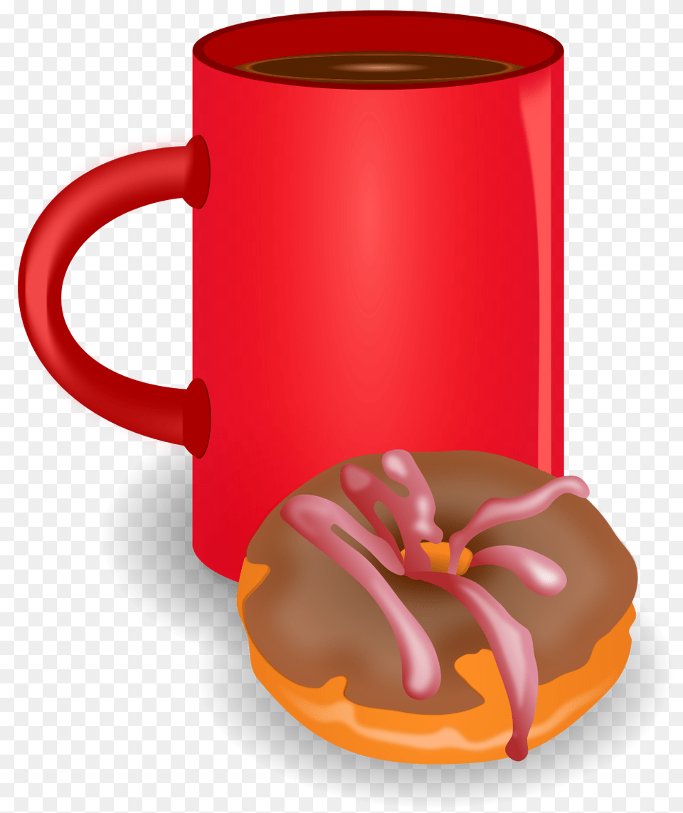 Coffee Doghnout, Food, Sweets, Cup, Donut Free Transparent Png