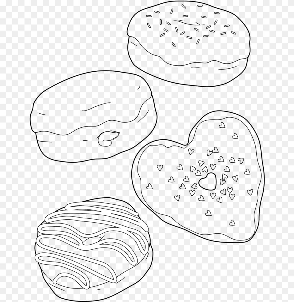 Coffee Donut Coloring Pages Transparent Cartoons, Text, Handwriting Png Image