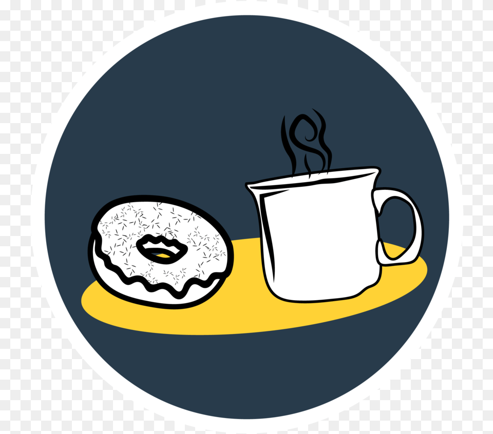 Coffee Donuts Icon Coffee Illustration Icone, Saucer, Food, Sweets, Cup Free Transparent Png