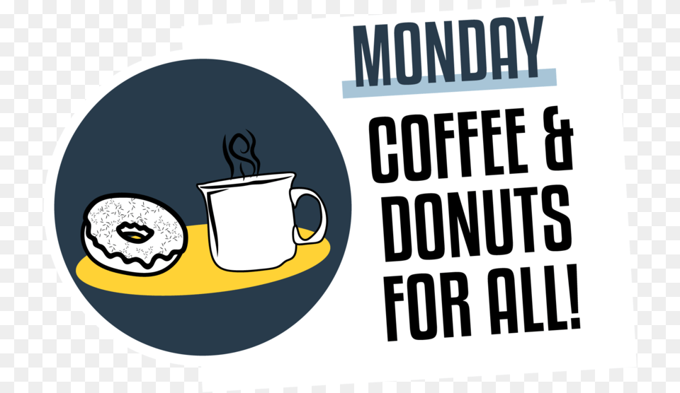 Coffee Donuts Info Icon Illustration, Advertisement, Cup, Text Png Image