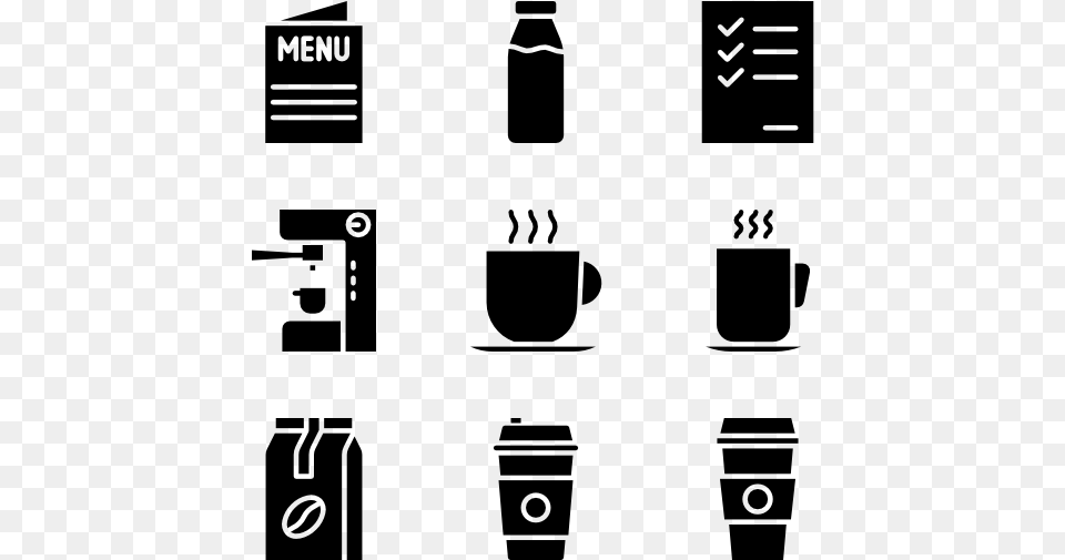 Coffee Espresso Icon Vector, Gray Free Transparent Png