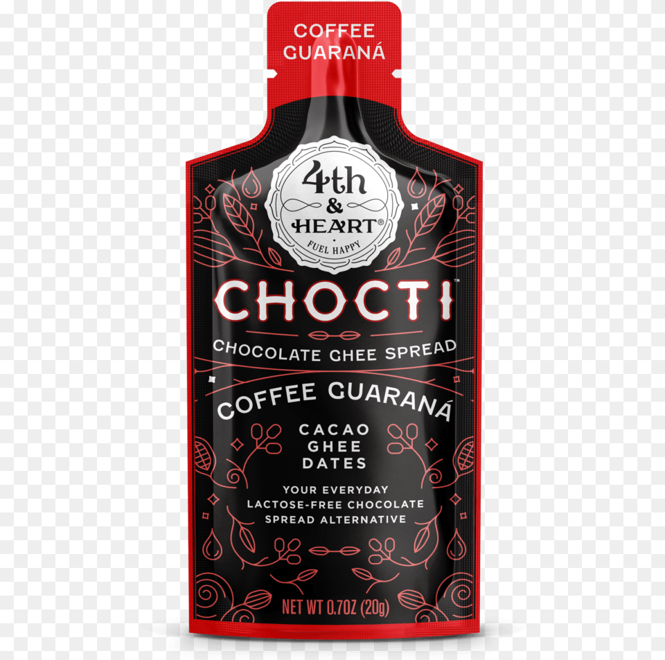 Coffee Guarana Chocti Bottle, Alcohol, Beverage, Liquor, Gin Free Png Download