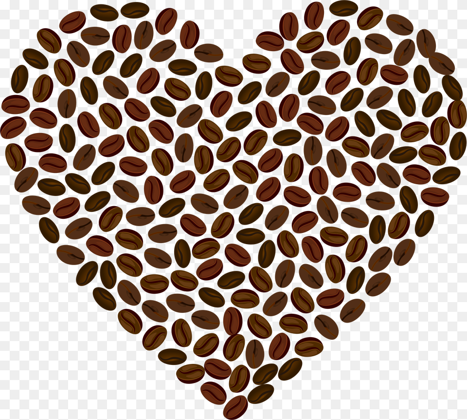 Coffee Heart Clip Arts Coffee Bean Heart Clipart, Food, Produce Png