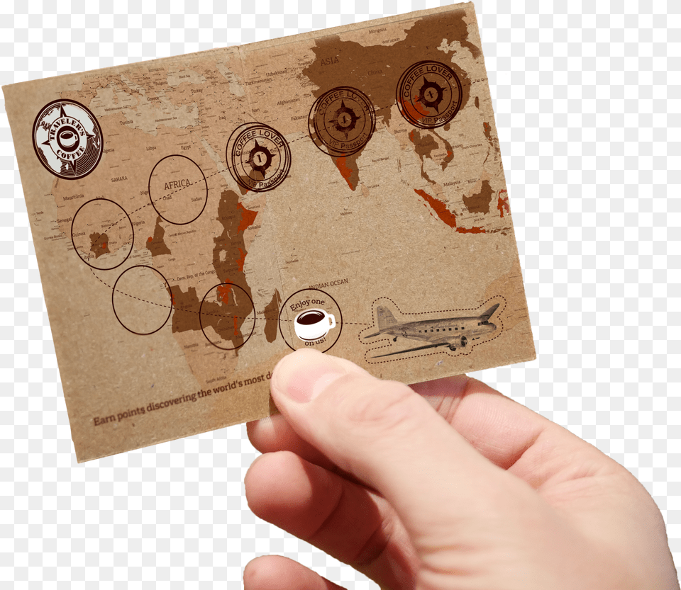 Coffee Lovers Would Receive A Hand Stamp For Each Hot Map, Body Part, Finger, Person, Business Card Free Png Download