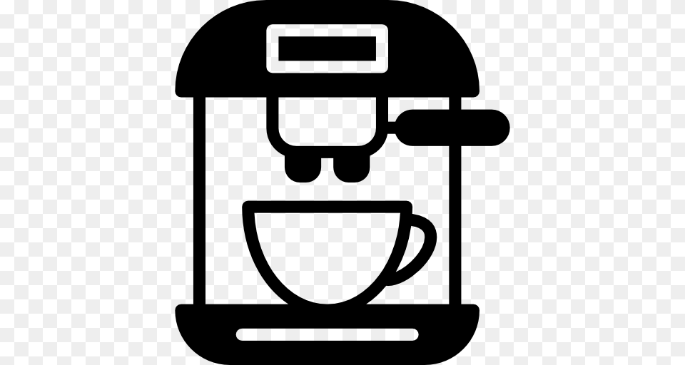 Coffee Machine Hot Drink Technology Kitchenware Coffee Shop Icon, Cup, Device, Beverage, Coffee Cup Free Png Download