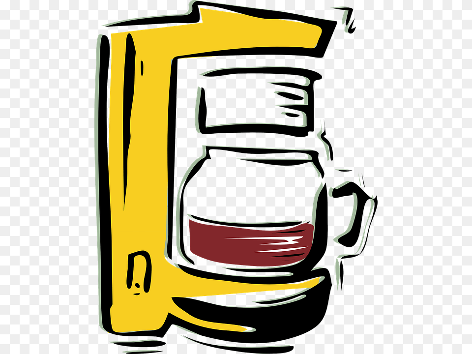 Coffee Maker Pot Drip Auto Caffeine Electric Coffee Maker Clip Art, Emblem, Symbol, Jar, Bottle Free Transparent Png