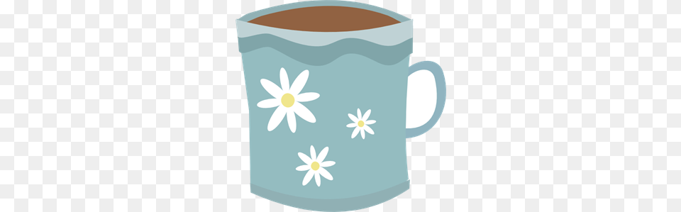 Coffee Mug Clip Arts For Web, Cup, Daisy, Flower, Plant Free Png Download