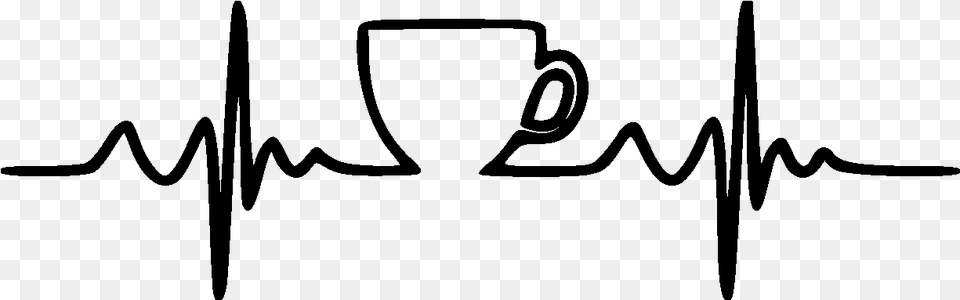 Coffee Mug Pulse, Gray Png Image