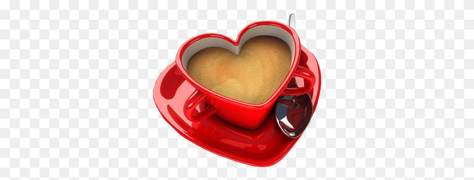 Coffee Mug With Heart Coffee Mug With Heart, Cup, Saucer, Beverage, Coffee Cup Free Png