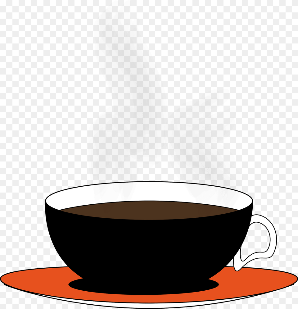 Coffee Mugs Clipart, Cup, Silhouette, Saucer, Beverage Free Png Download