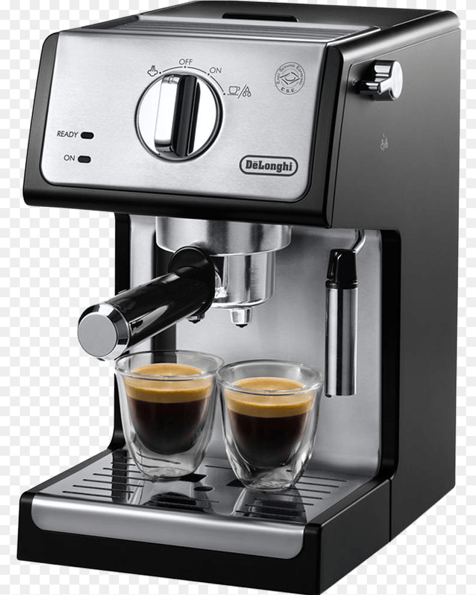 Coffee Pot Delonghi Espresso Maker, Beverage, Coffee Cup, Cup, Appliance Free Transparent Png