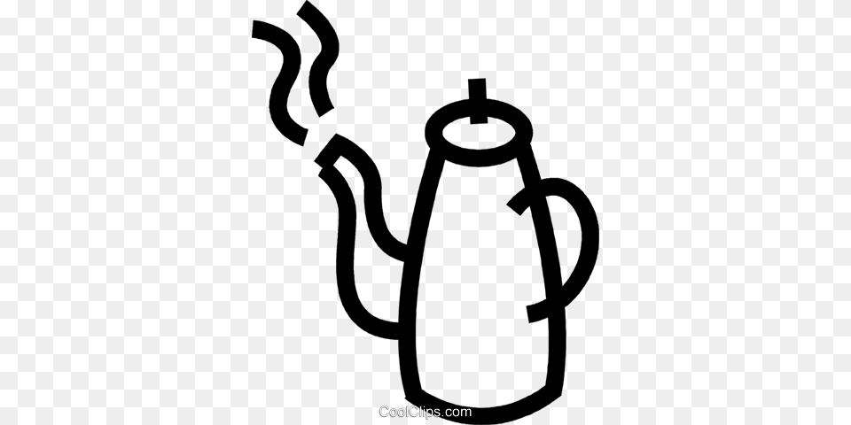 Coffee Potmaker Royalty Vector Clip Art Illustration, Cookware, Pot, Pottery, Smoke Pipe Png