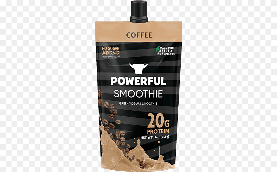 Coffee Protein Smoothie Powerful Yogurt Smoothie, Bottle, Cosmetics, Perfume Png Image