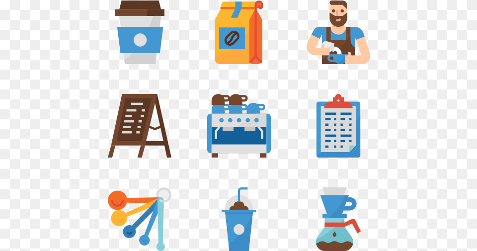 Coffee Shop Baristar Icon, Baby, Person, Text, Face Png