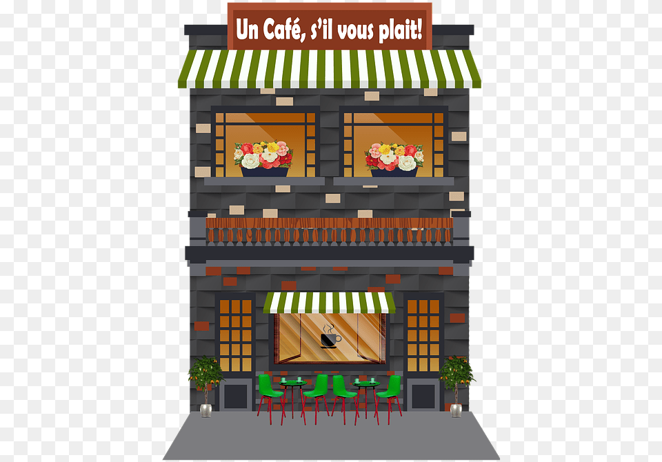 Coffee Shop Coffee Restaurant Cafe Barista Shop Architecture, Awning, Canopy, Indoors, Plant Free Transparent Png