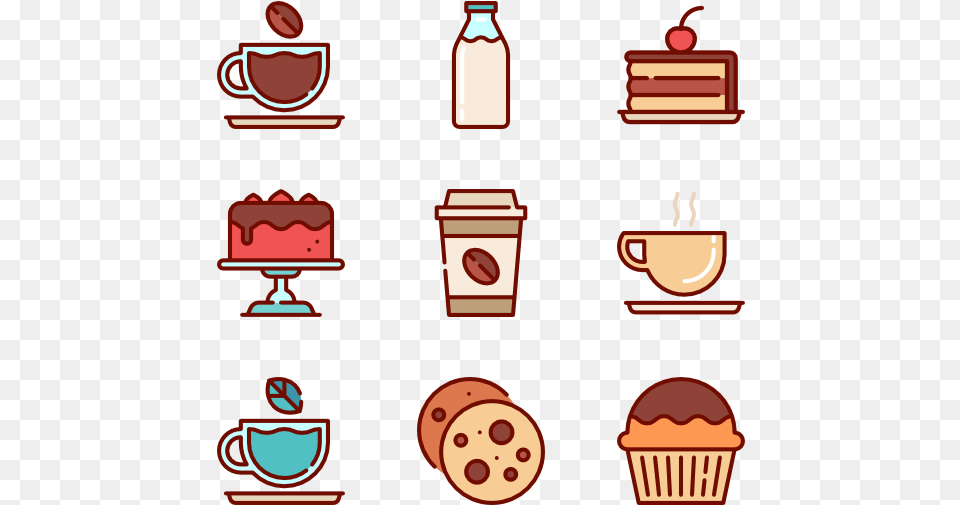 Coffee Shop Cute Coffee Icon Transparent, Cutlery, Cup, Pottery, Weapon Png Image