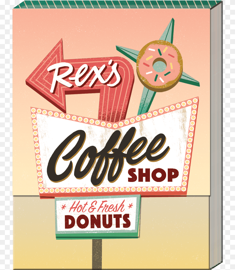 Coffee Shop Pocket Note Pad Molly Amp Rex Road Trip Pocket Note Pad Coffee Shop, Advertisement, Poster, Food, Sweets Png Image