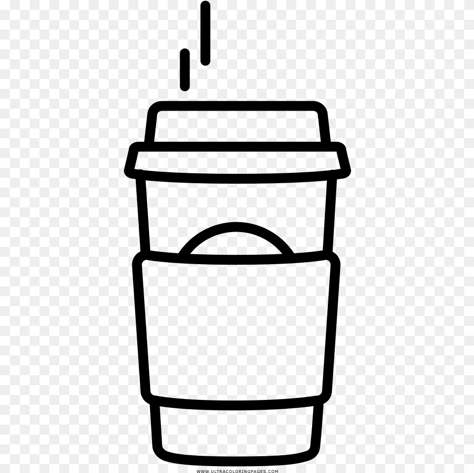 Coffee Starbucks Coloring, Gray Free Png