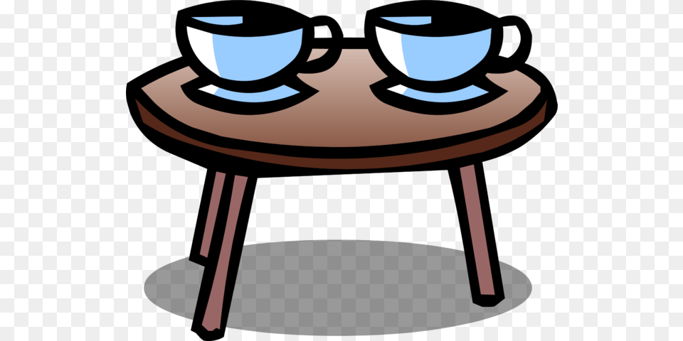 Coffee Table Id 33 Sprite 003 Club Penguin Table, Furniture, Dining Table, Coffee Table, Cup Free Png Download