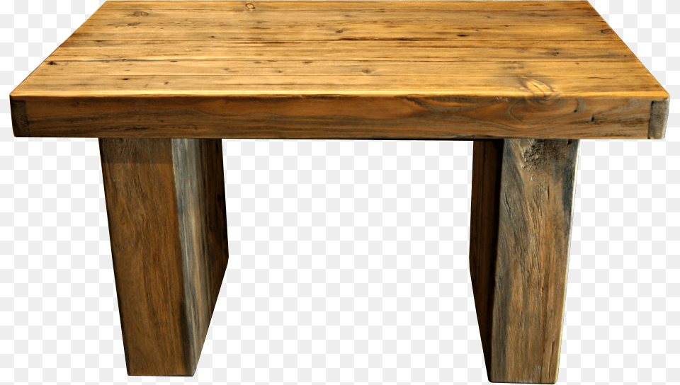 Coffee Table Side Table From Old Wood Old Wood Table, Coffee Table, Furniture, Hardwood, Stained Wood Png