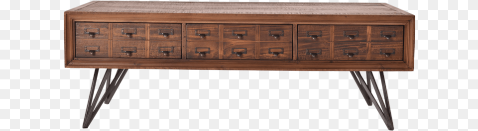 Coffee Table With Lots Drawer, Cabinet, Furniture, Sideboard, Desk Free Transparent Png