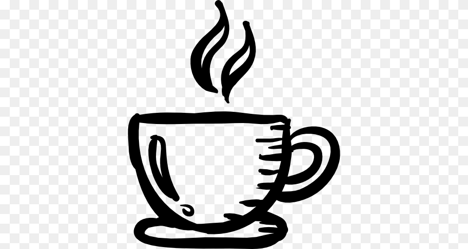 Coffee Tea Cup Hot Drink Food Coffee Cup Chocolate Mug Icon, Gray Free Png Download